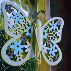 Wooden butterfly